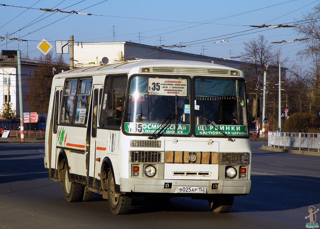 Нижегородская область, ПАЗ-32054 № В 025 АР 152