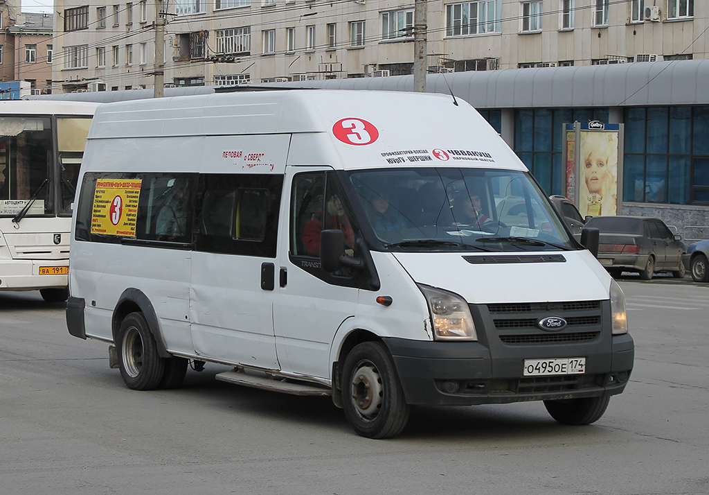 Челябинская область, Нижегородец-222702 (Ford Transit) № О 495 ОЕ 174