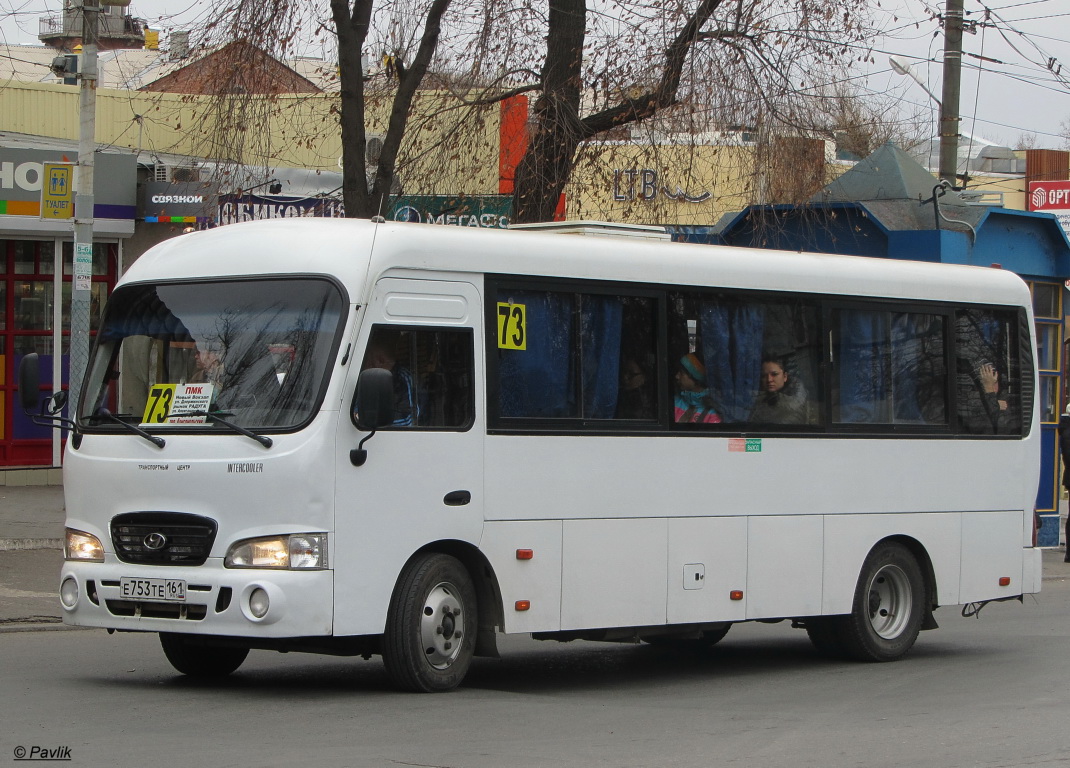 Ростовская область, Hyundai County LWB C09 (ТагАЗ) № Е 753 ТЕ 161