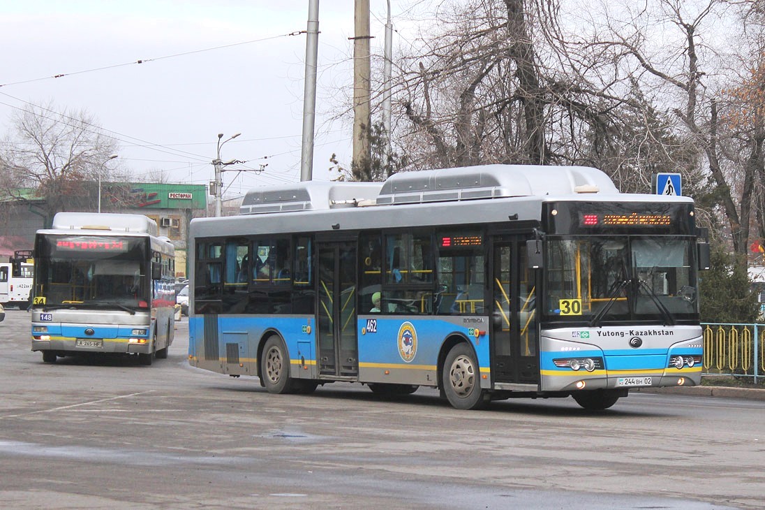 Алматы, Yutong ZK6118HGA № 462; Алматы, Yutong ZK6120HGM № 148