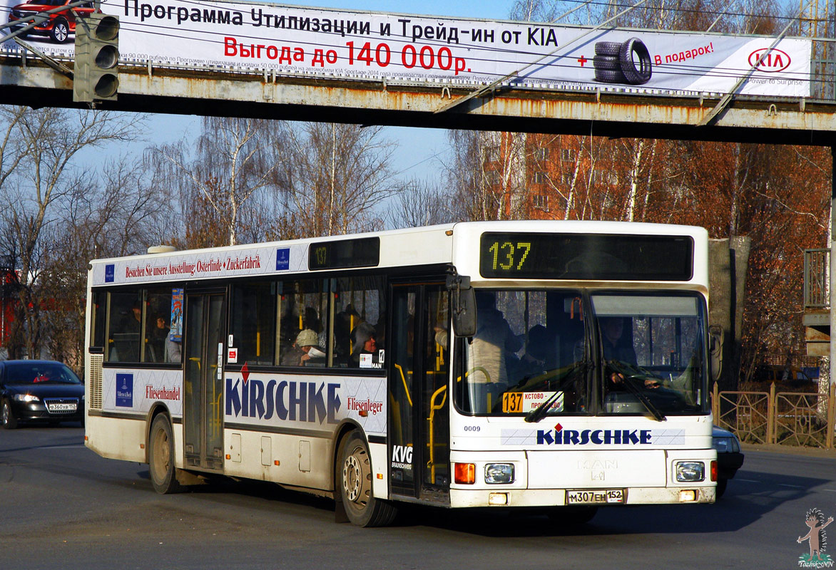 Nizhegorodskaya region, MAN A12 EL222 № М 307 ЕН 152