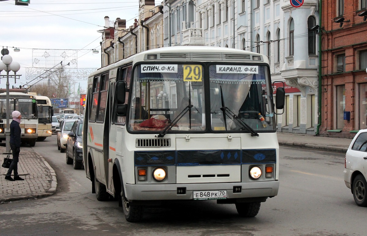 Томская область, ПАЗ-32054 № Е 848 РК 70