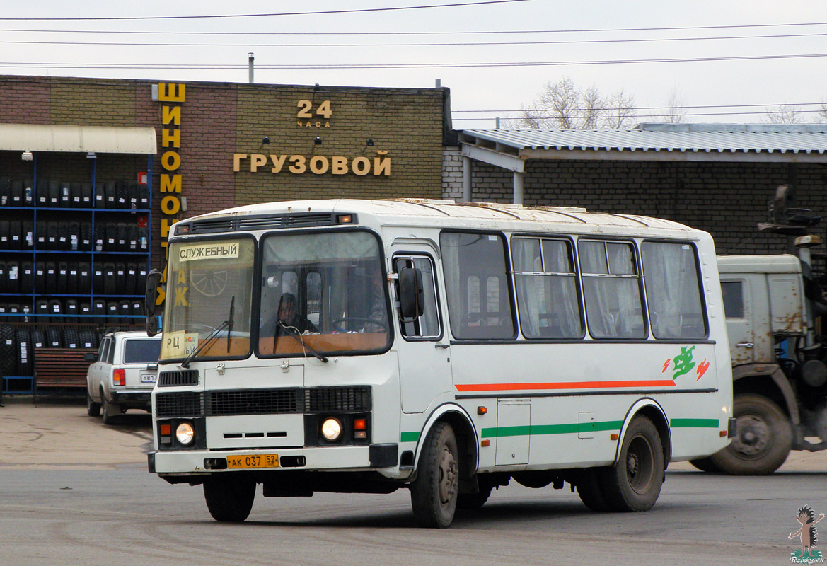 Нижегородская область, ПАЗ-32054 № АК 037 52