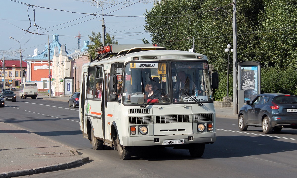 Томская область, ПАЗ-32054 № С 486 НВ 70