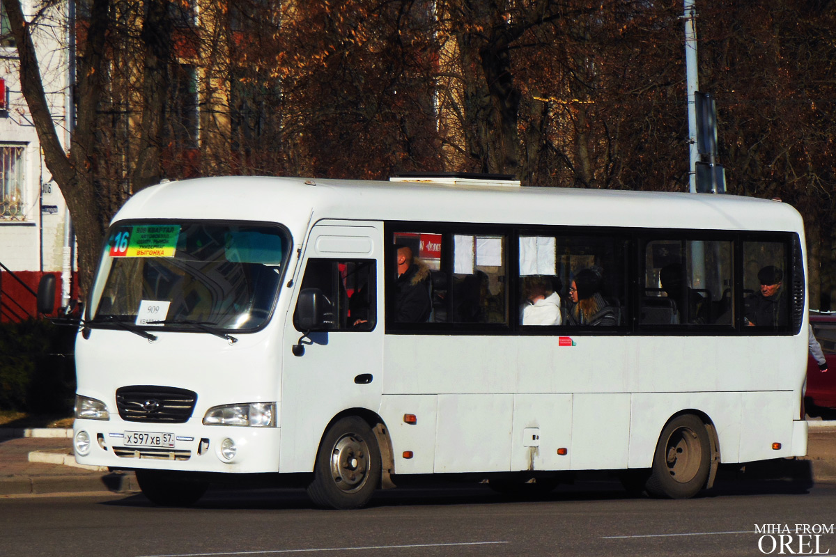 Орловская область, Hyundai County LWB C09 (ТагАЗ) № Х 597 ХВ 57