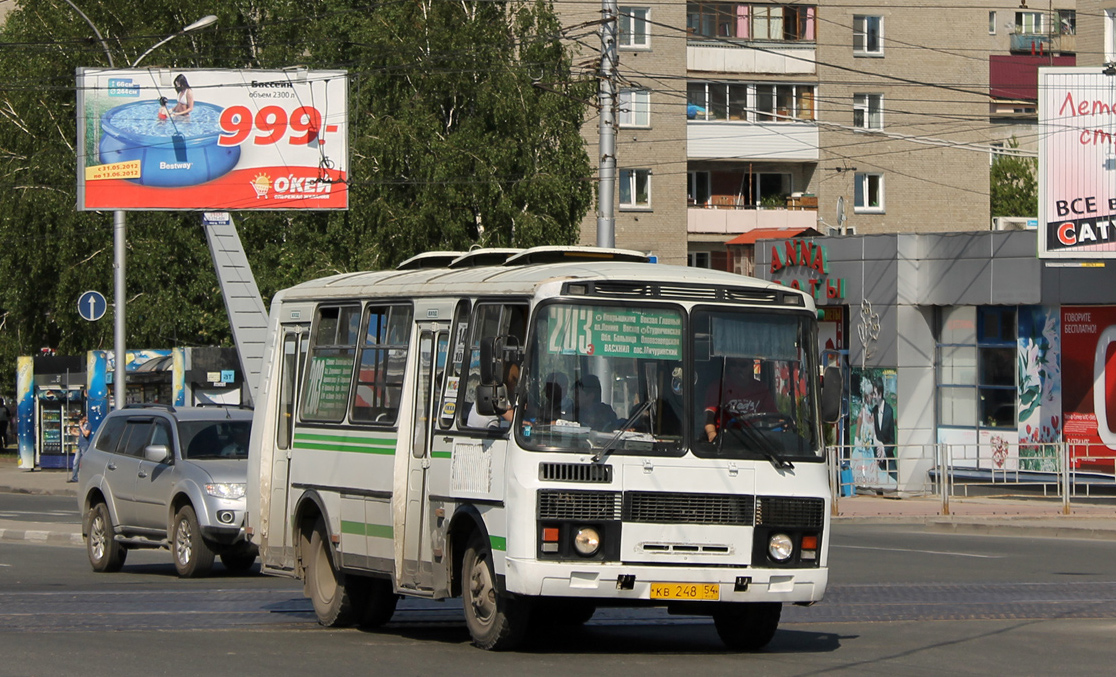 Новосибирская область, ПАЗ-32054 № КВ 248 54