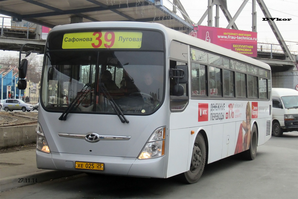 Приморский край, Hyundai New Super AeroCity 1F/L № ХЕ 025 25