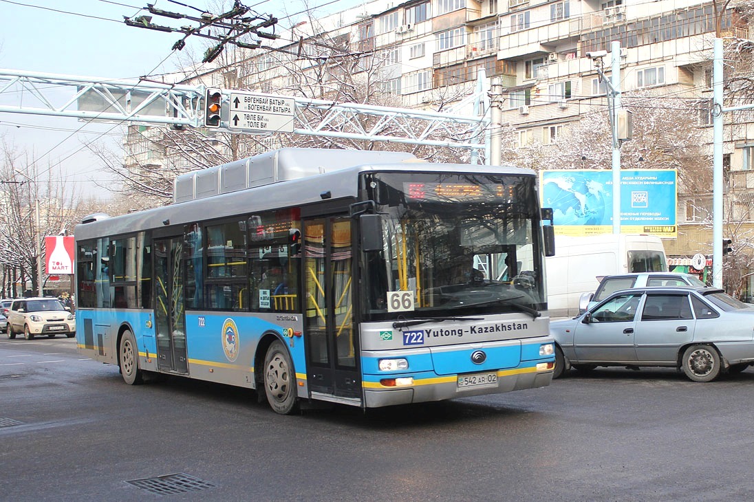 Алматы, Yutong ZK6118HGA № 722