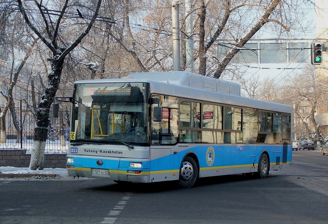 Almaty, Yutong ZK6118HGA № 853