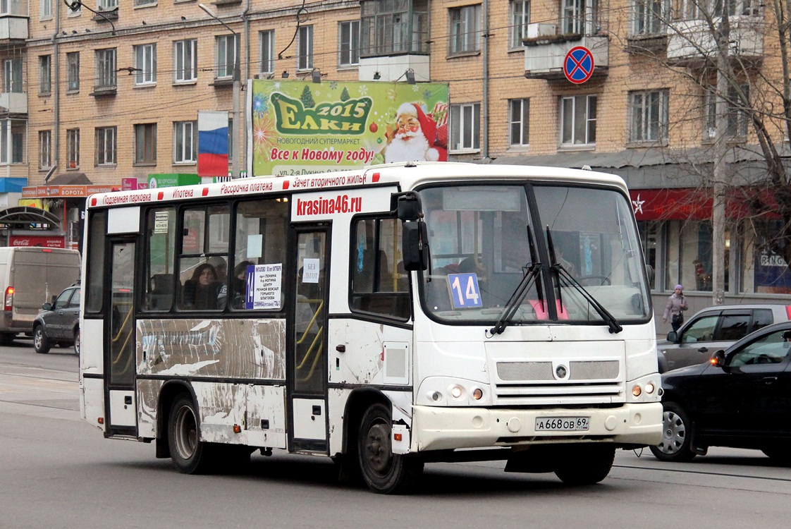 Тверская область, ПАЗ-320402-03 № А 668 ОВ 69