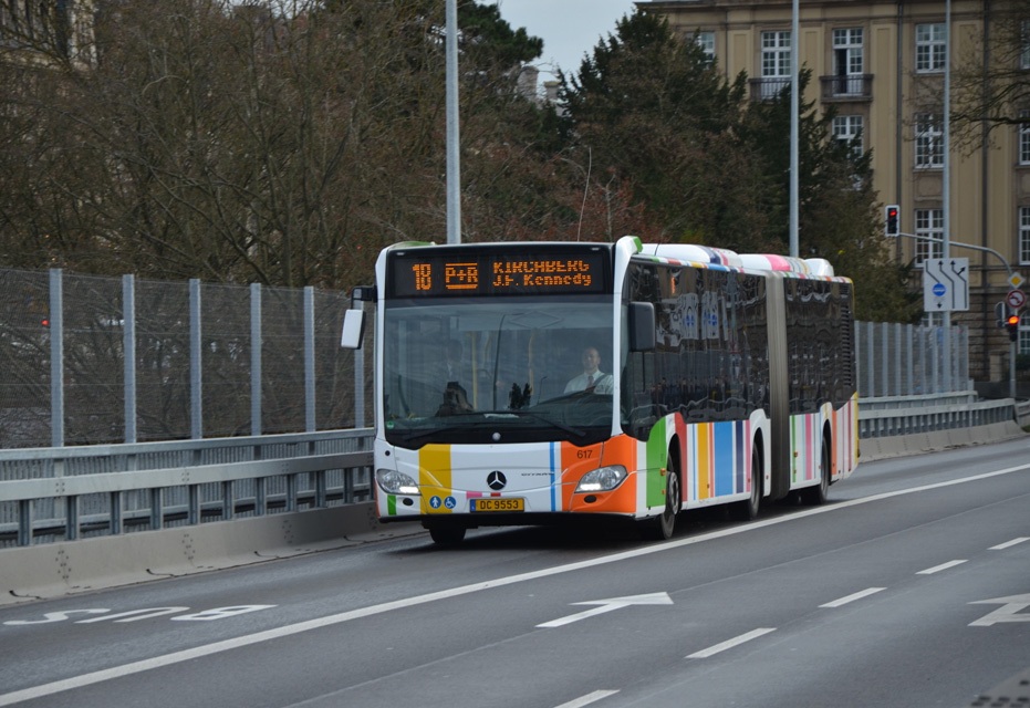 Люксембург, Mercedes-Benz Citaro C2 G № 617