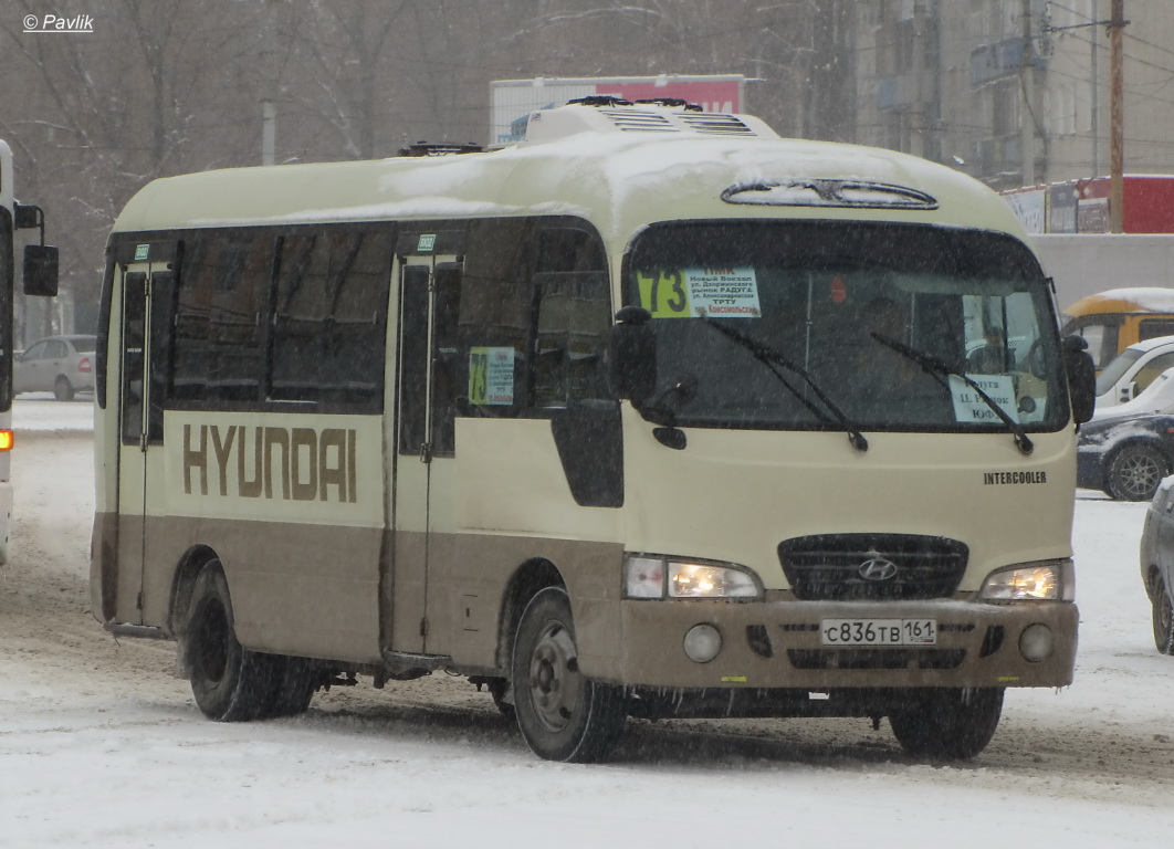 Ростовская область, Hyundai County Deluxe № С 836 ТВ 161