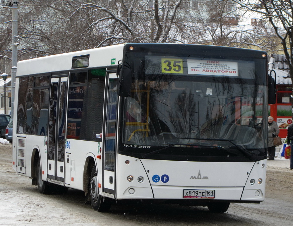 Ростовская область, МАЗ-206.063 № Х 819 ТЕ 161