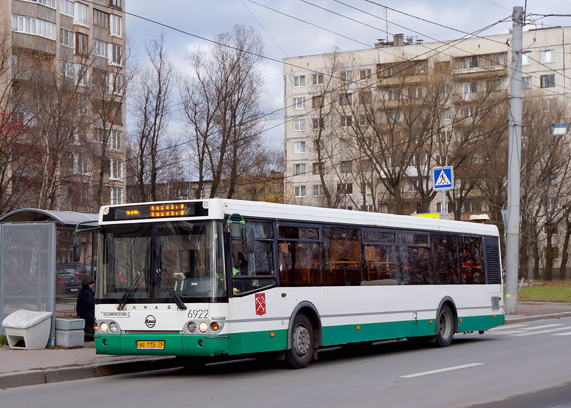 Санкт-Петербург, ЛиАЗ-5292.20 № 6922