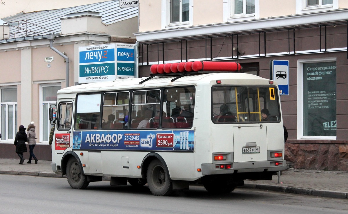 Томская область, ПАЗ-32054 № Е 667 ТС 70