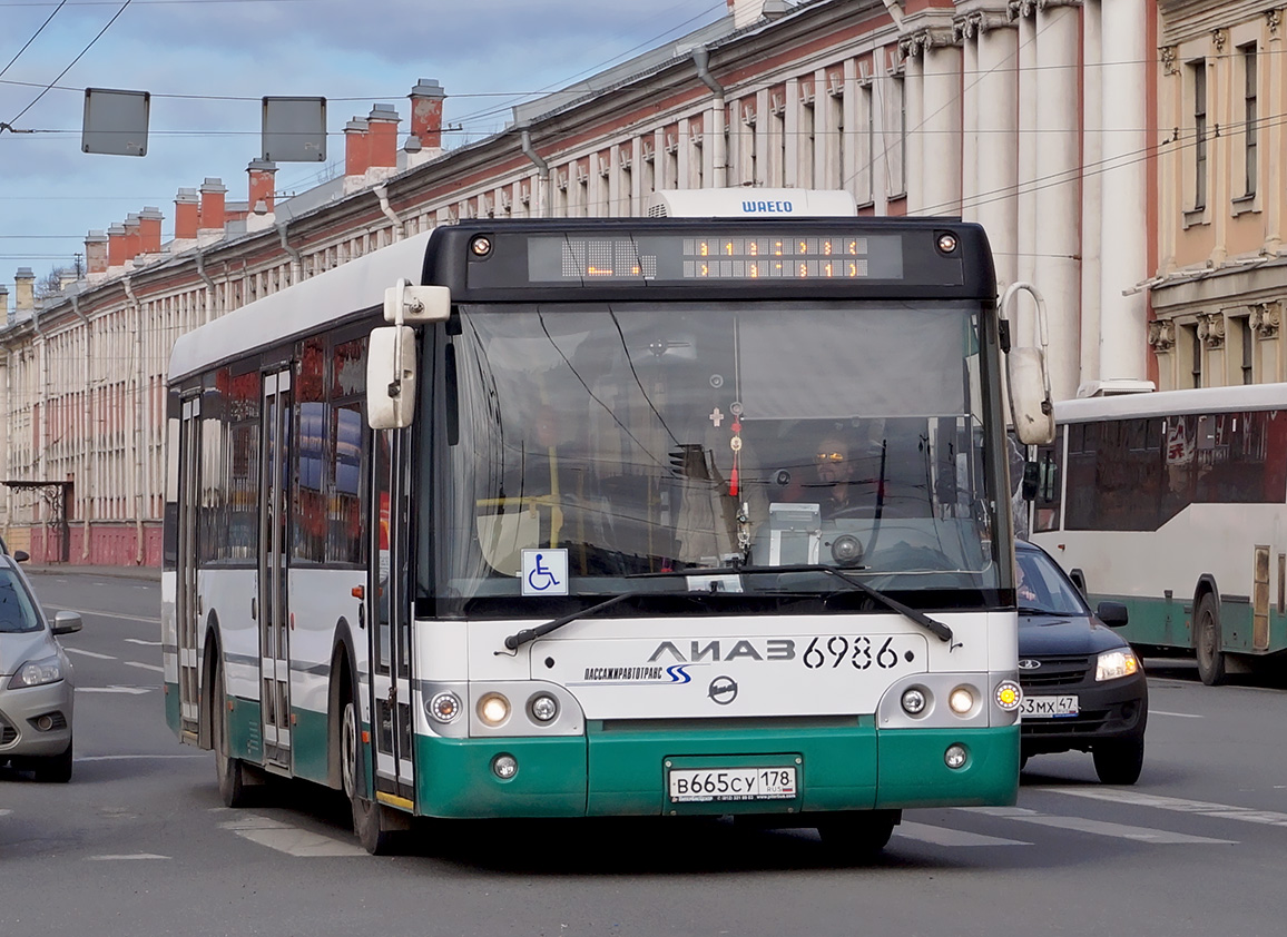 Санкт-Петербург, ЛиАЗ-5292.60 № 6986