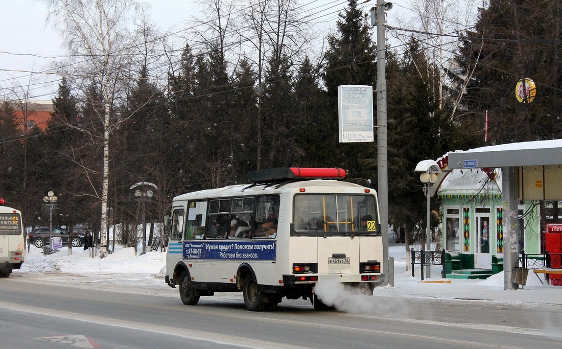 Томская область, ПАЗ-32054 № Е 451 ХВ 70