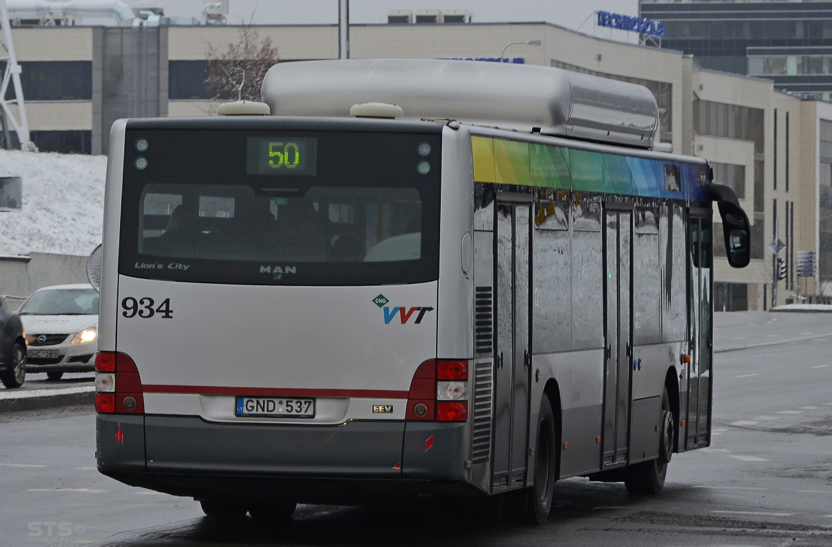 Литва, MAN A21 Lion's City NL273 CNG № 934