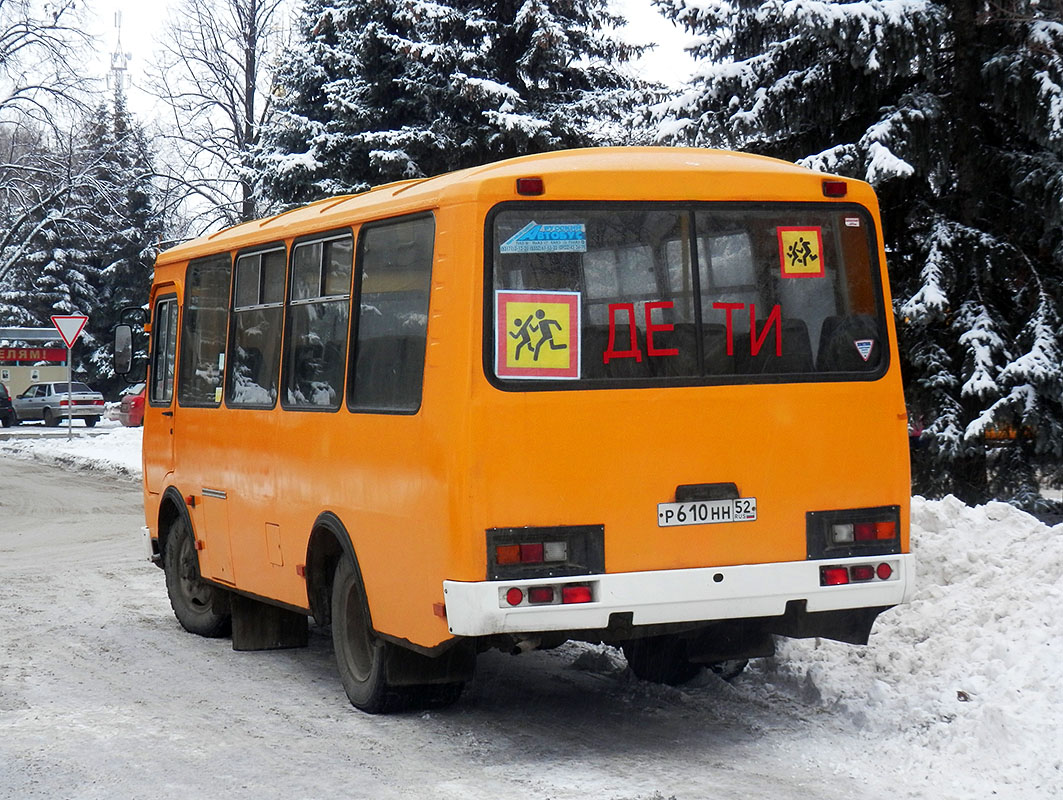 Нижегородская область, ПАЗ-32053 № Р 610 НН 52