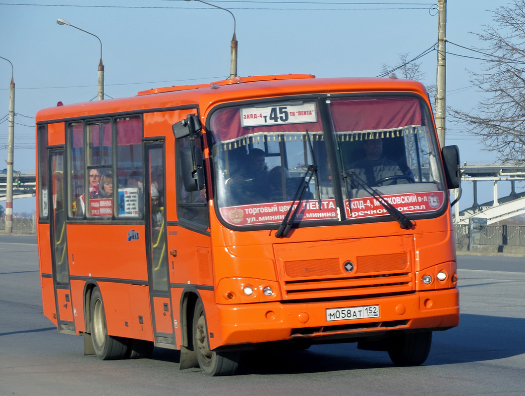 Нижегородская область, ПАЗ-320402-05 № М 058 АТ 152