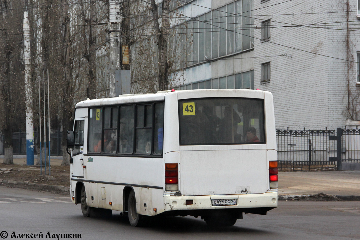 Воронежская область, ПАЗ-320402-03 № Х 494 ОС 47