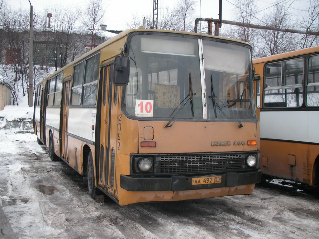 Мурманская область, Ikarus 280.33 № 3092