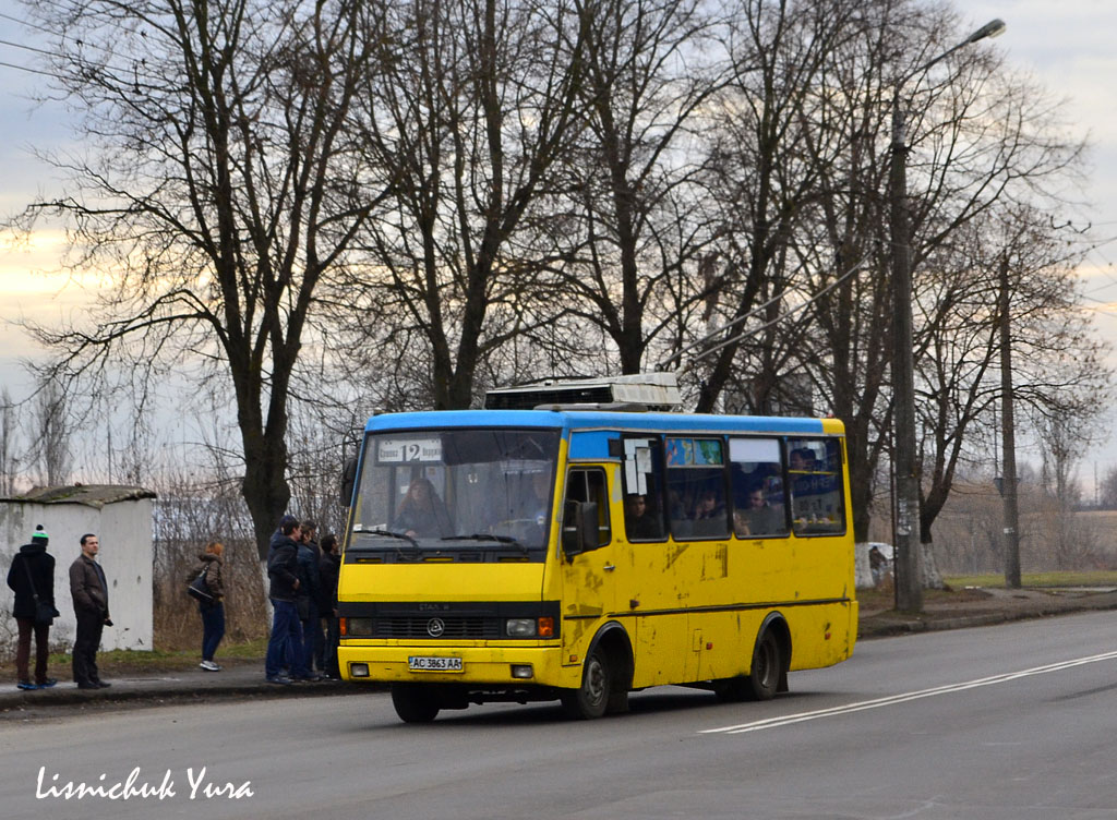 Волынская область, БАЗ-А079.45 "Подснежник" № AC 3863 AA