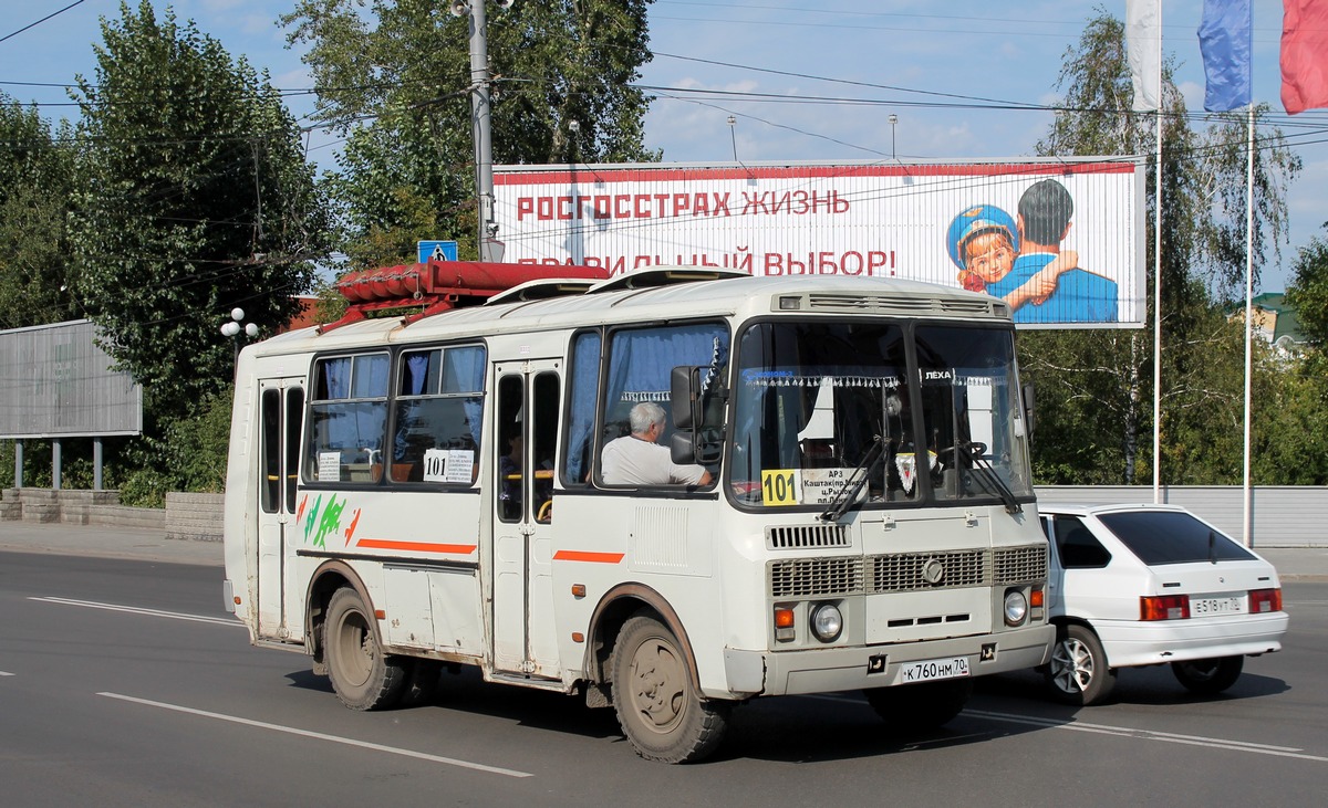 Томская область, ПАЗ-32054 № К 760 НМ 70