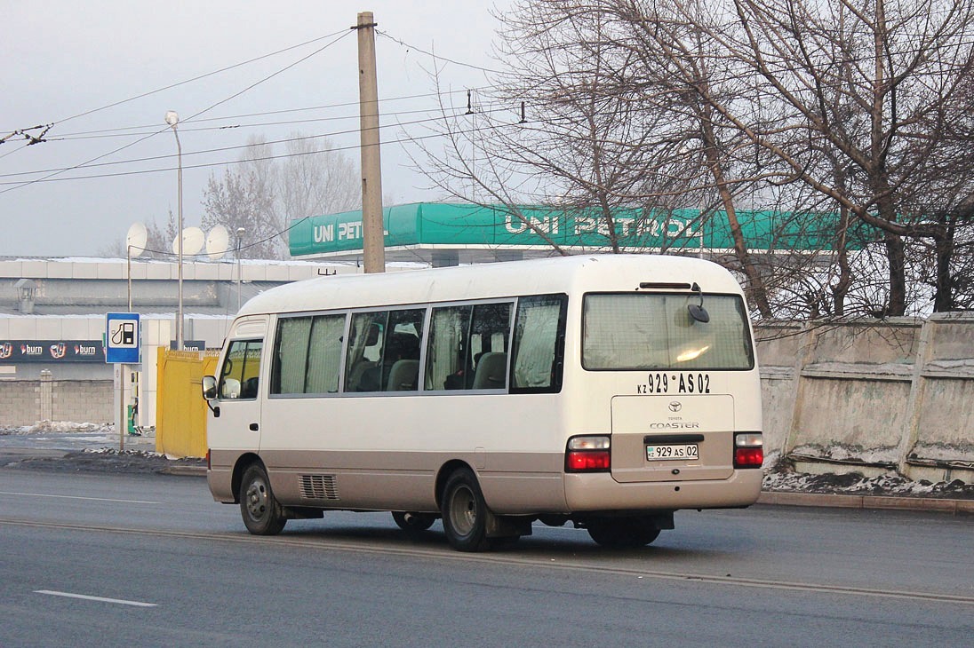 Алматы, Toyota Coaster HZB50L № 929 AS 02