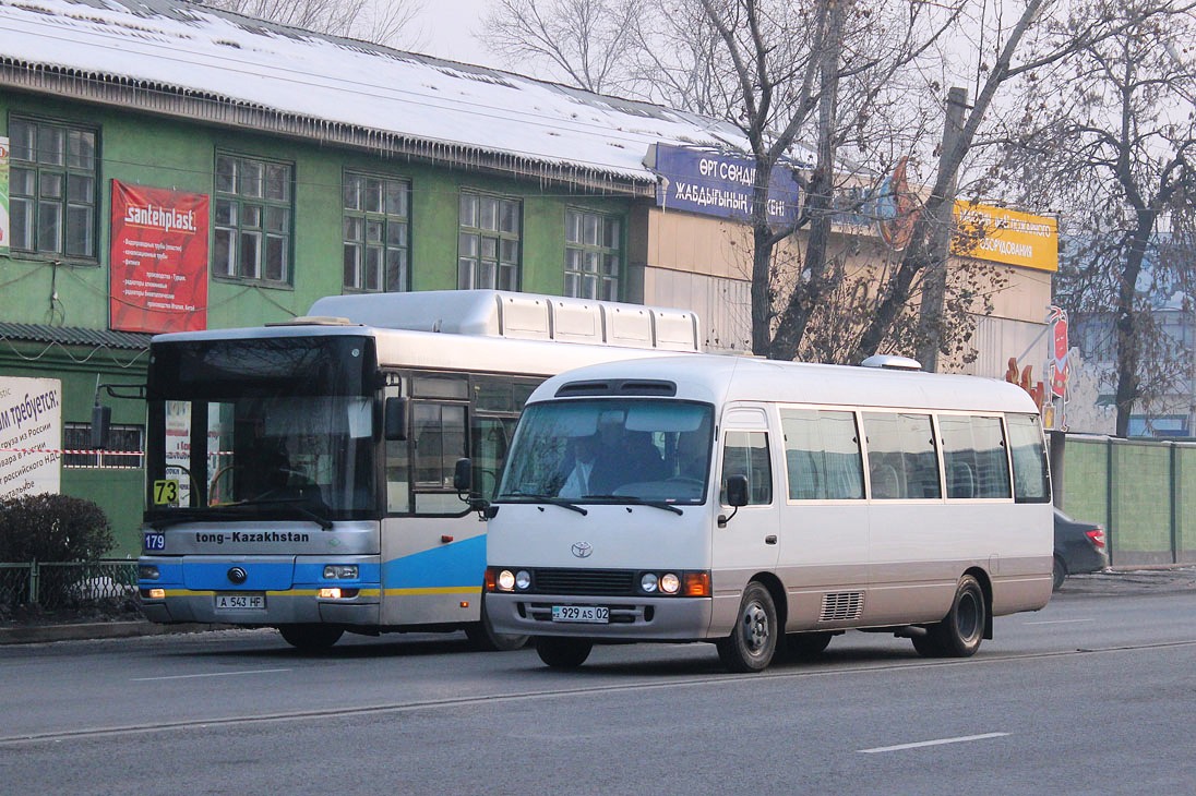 Алматы, Toyota Coaster HZB50L № 929 AS 02