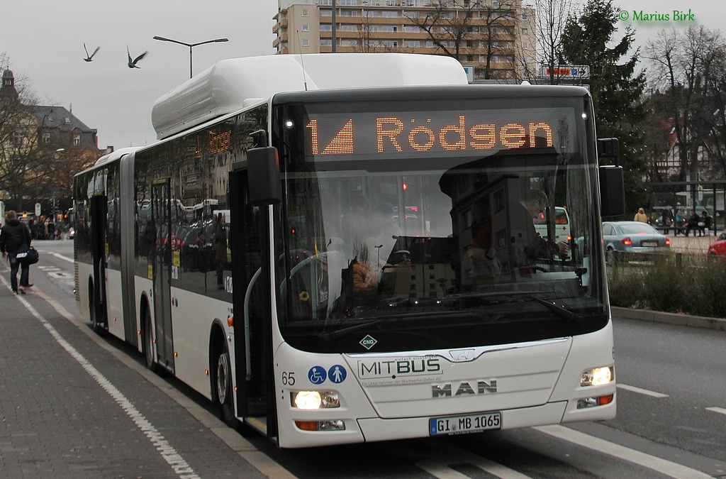 Гессен, MAN A23 Lion's City G NG313 CNG № 65