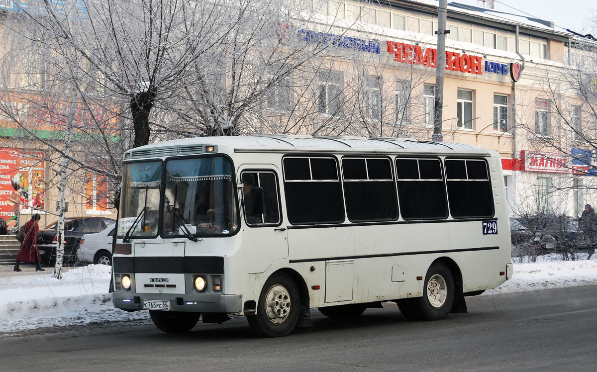 Омская область, ПАЗ-3205 (00) № 729