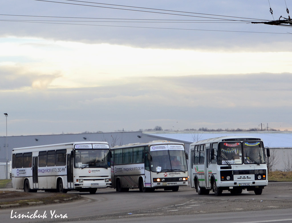 Волынская область, Renault Tracer № AC 6040 BE; Волынская область, Smit Meteor № AC 9224 BK; Волынская область, ПАЗ-32054 № AC 3782 AK