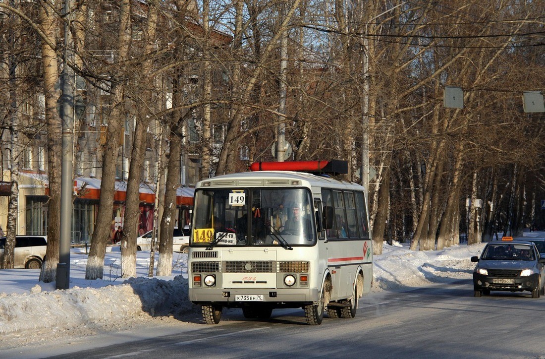 Oblast Tomsk, PAZ-32054 Nr. К 735 ЕН 70