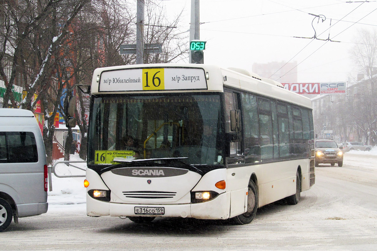 Пермский край, Scania OmniLink I (Скания-Питер) № Е 316 СО 159