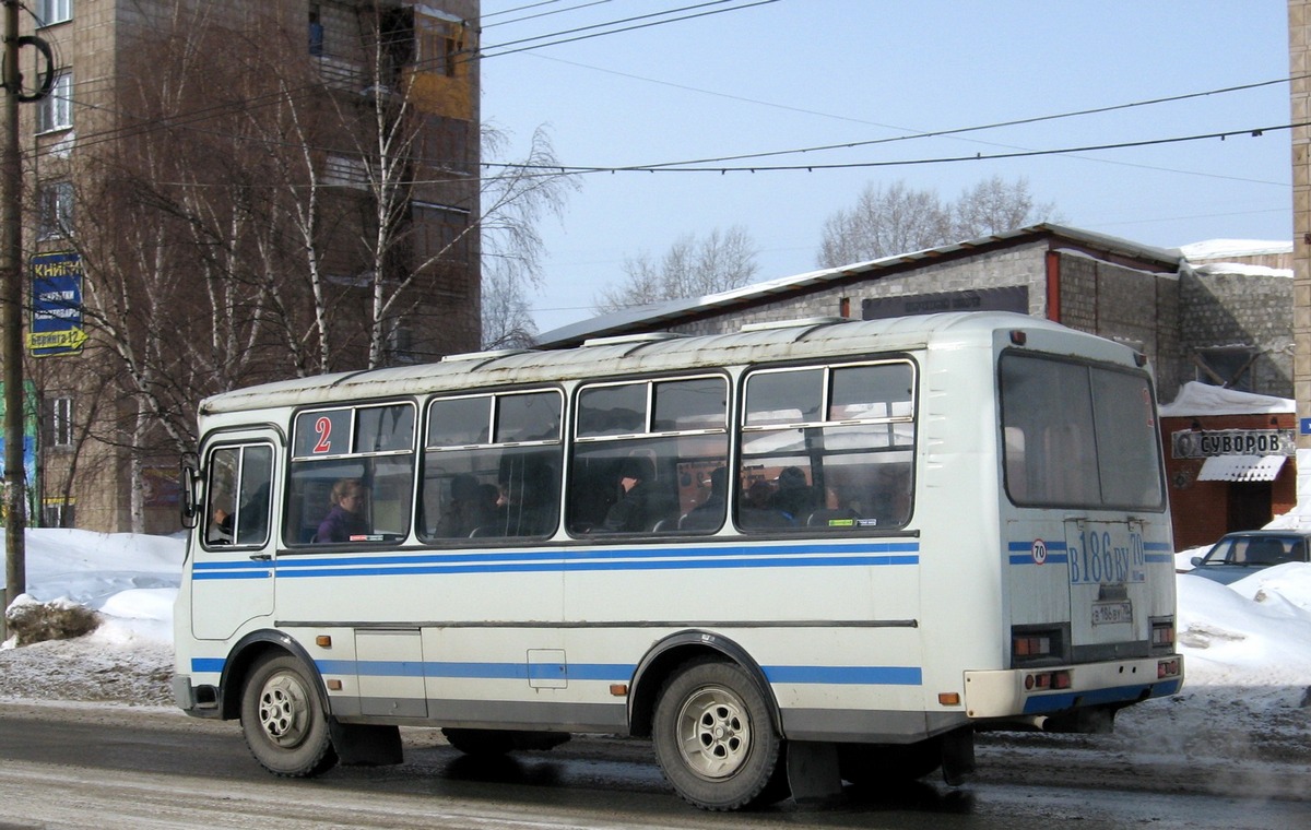 Томская область, ПАЗ-32051-110 № В 186 ВУ 70