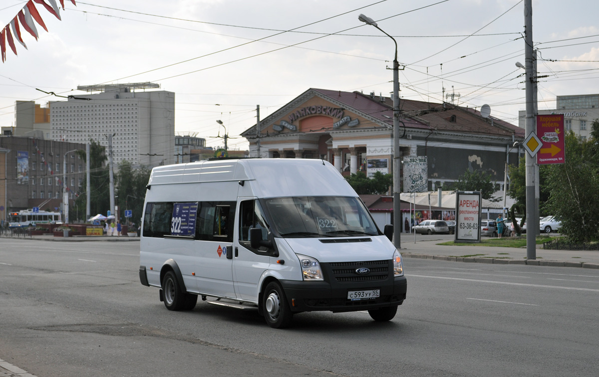 Омская область, Нижегородец-222709  (Ford Transit) № С 593 УУ 55