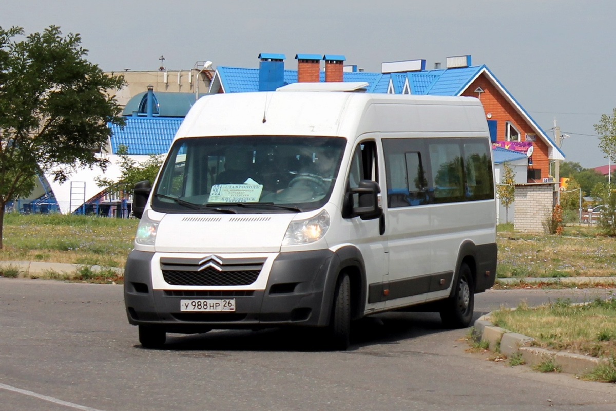 Ставропольский край, Авто Вектор 454222 (Citroёn Jumper) № У 988 НР 26