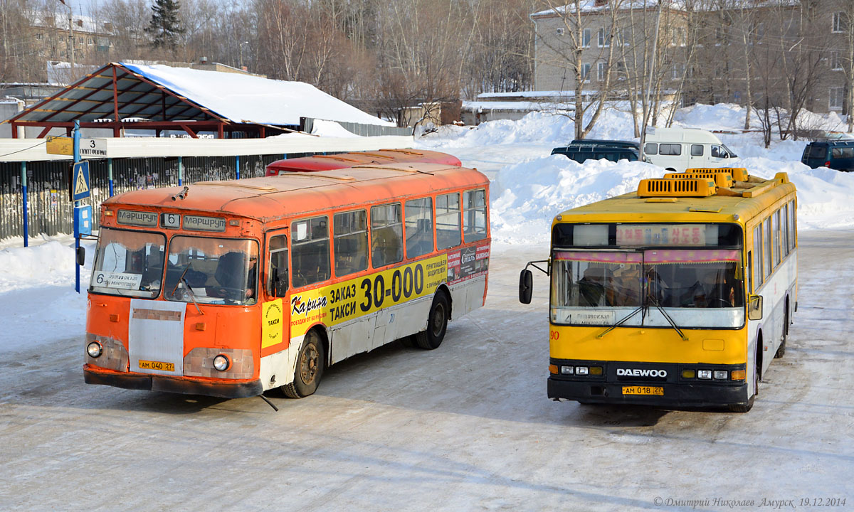 Хабаровский край, ЛиАЗ-677М № 70; Хабаровский край, Daewoo BS106 Hi-Power № 90