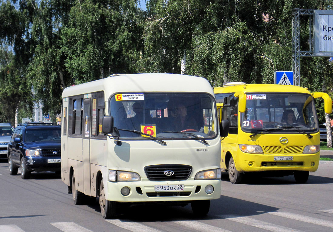 Алтайский край, Hyundai County SWB C08 (РЗГА) № О 953 ОХ 22