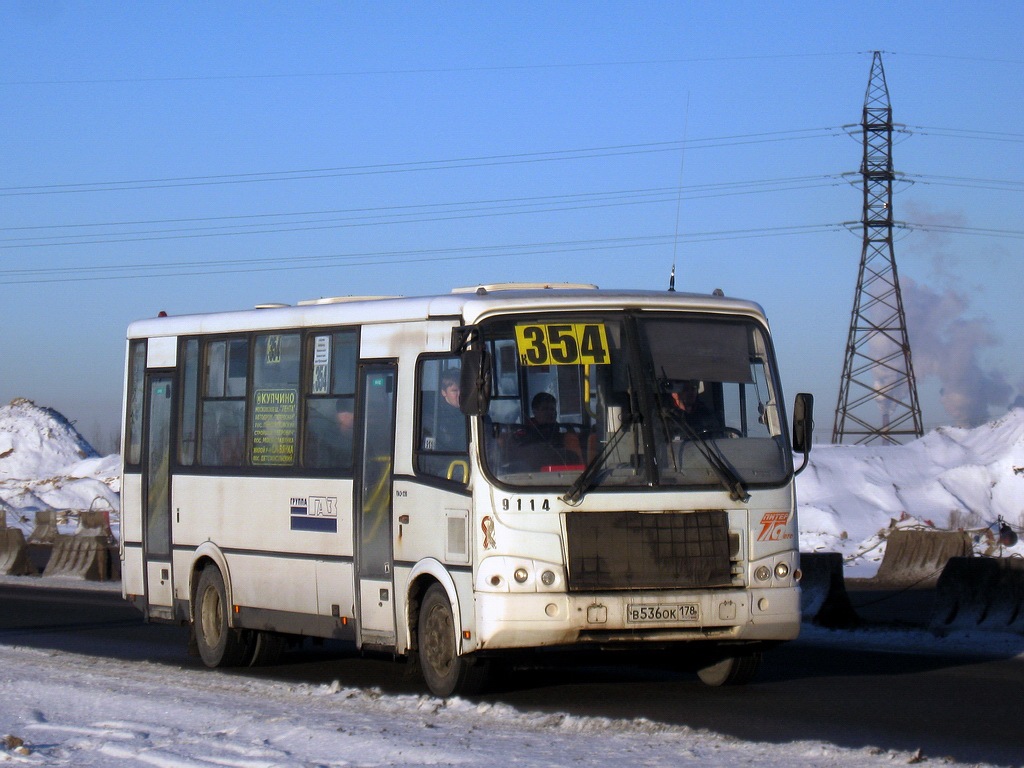 Санкт-Петербург, ПАЗ-320412-05 № 9114