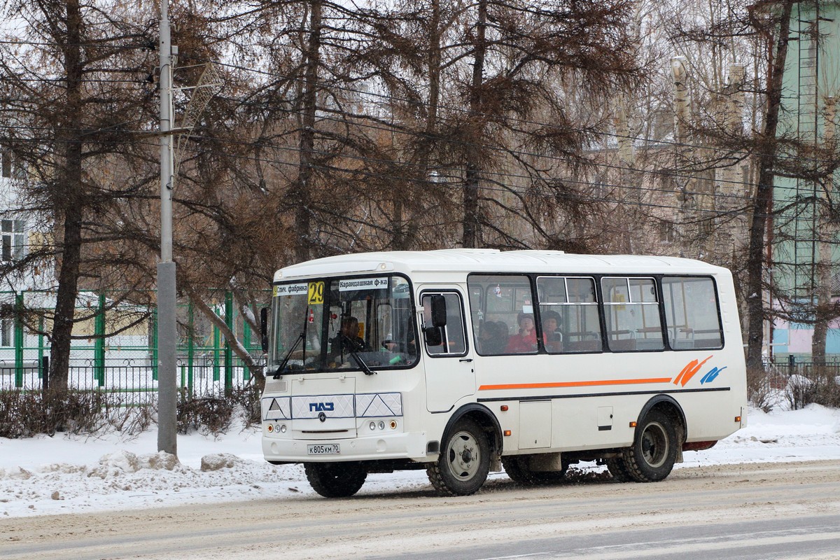 Томская область, ПАЗ-32054 № К 805 КМ 70