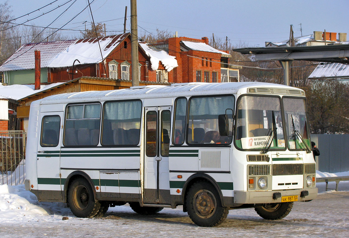 Нижегородская область, ПАЗ-32053 № АК 987 52