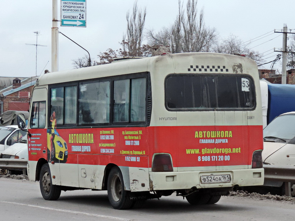 Ростовская область, Hyundai County SWB C08 (РЗГА) № В 524 ОА 161