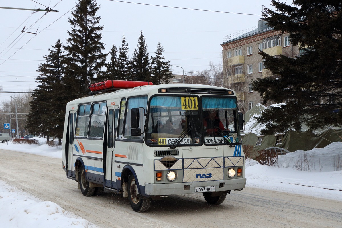 Томская область, ПАЗ-32054 № Е 447 МВ 70