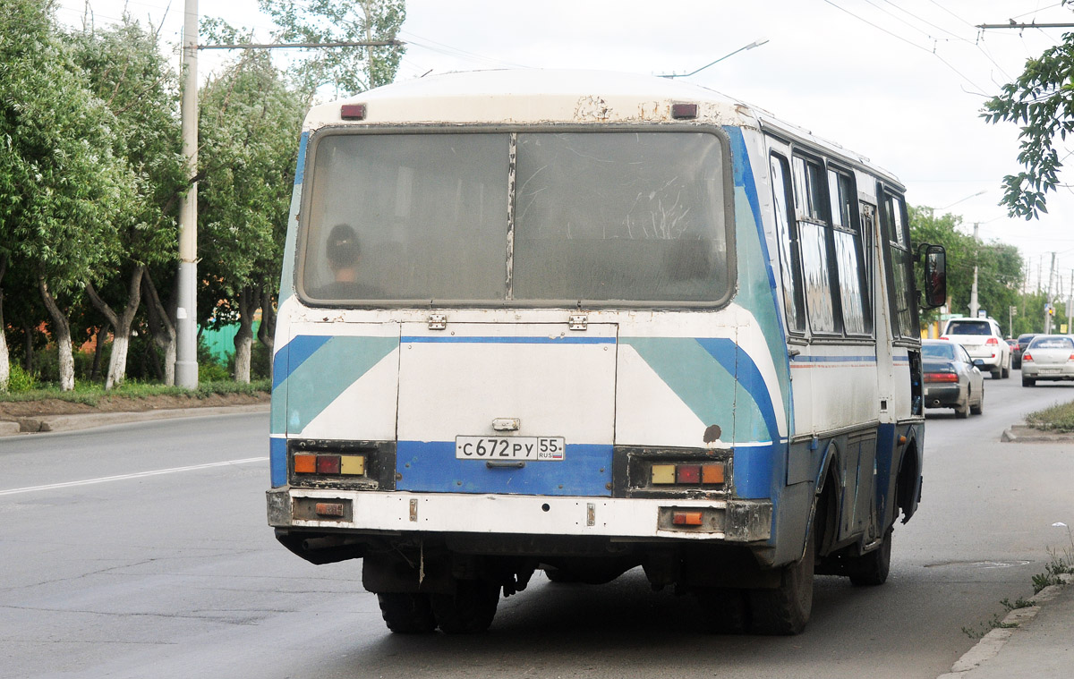 Омская область, ПАЗ-3205 (00) № С 672 РУ 55