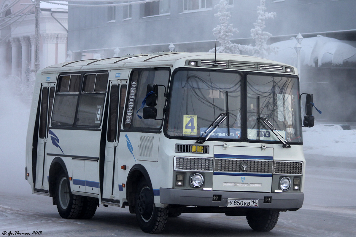 Jakutien Republik, PAZ-32054 Nr. У 850 КВ 14