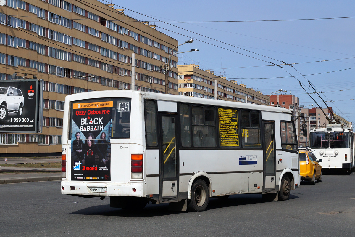 Санкт-Петербург, ПАЗ-320412-05 № 7786