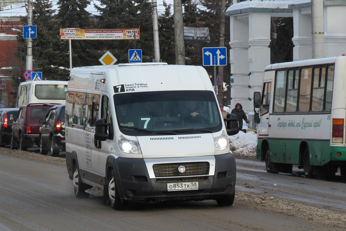 Пензенская область, Нижегородец-FST613 (FIAT Ducato) № О 853 ТК 58