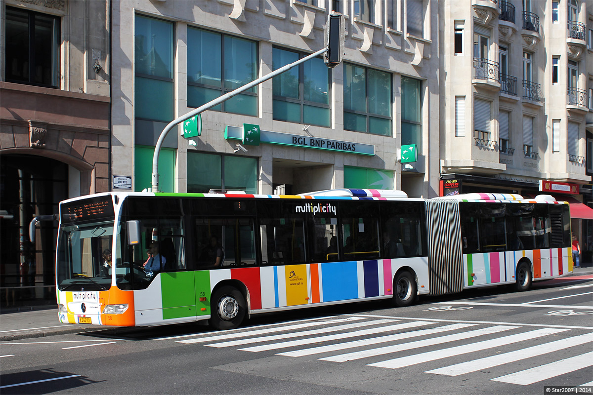 Люксембург, Mercedes-Benz O530G Citaro facelift G № 58